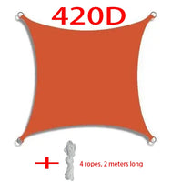 Voile d'ombrage rectangulaire imperméable anti-UV pour terrasse et jardin, 10 tailles, 11 coloris