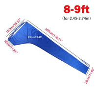 Housse de bôme de grand-voile bleue, Oxford 600D, imperméable et anti-moisissure, 5 longueurs