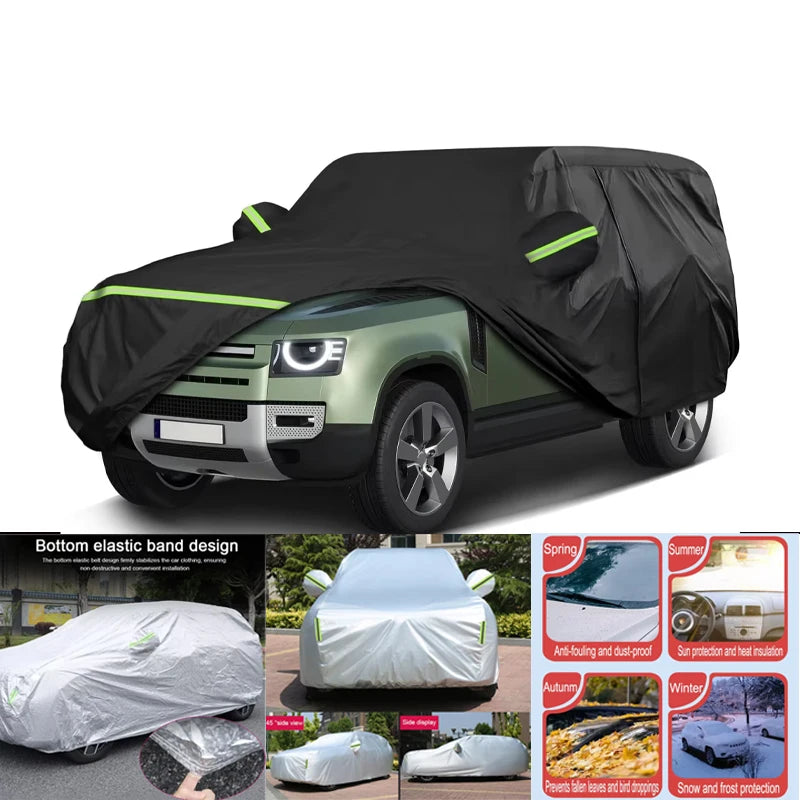 Housse de voiture pour Land Rover Defender 110, 4 portes 2020-2023, imperméable, coupe-vent, polyester 210T