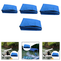 Toile de remplacement pour bimini de bateau 3 arceaux, bleue, Oxford PVC, 4 tailles