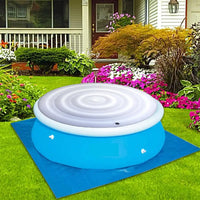 Housse de spa gonflable ronde blanche 145 cm en PVC, pliable, protection pluie et vent