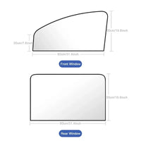 Pare-soleil magnétique vitres latérales voiture, 2 pièces, anti-UV et anti-éblouissement