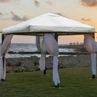 Toile de remplacement pour tonnelle 3 x 3 m double toit, polyester 300D 160 g/m²
