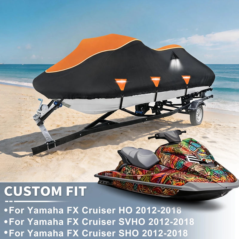Housse jet ski pour Yamaha FX Cruiser HO, SHO et SVHO 2012-2018, Oxford 420D