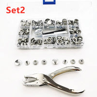 Kit de boutons-pression inox pour bâche et housse de bateau, de 50 à 80 jeux