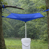 Bâche de nettoyage pour climatiseur mural avec raccord de vidange, bleue 93,5 x 45 cm