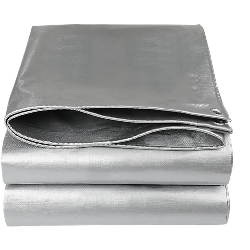 Bâche de camion pare-soleil argentée double face, PE imperméable à œillets, 2 x 3 m