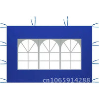 Bâche latérale pour tonnelle 3x2 m en Oxford imperméable, avec ou sans fenêtres, 4 coloris