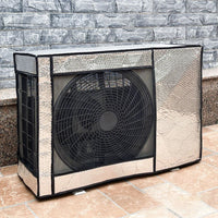 Housse de climatiseur extérieur en aluminium, façade en maille, 5 tailles de 75 à 105 cm