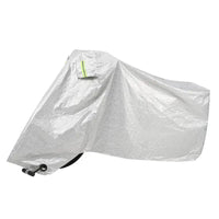 Housse de scooter et moto imperméable anti-UV avec bandes réfléchissantes, noire ou argent, tailles S à L