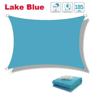 Voile d'ombrage rectangulaire imperméable en polyester 300D, anti-UV, 10 tailles