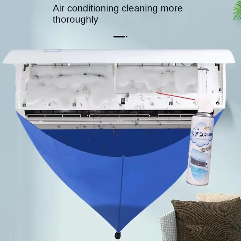 Bâche de nettoyage climatiseur mural étanche en PVC, 100 x 56 cm, avec ou sans tuyau
