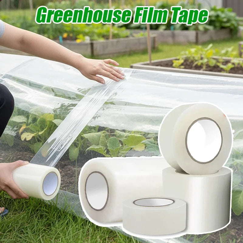 Ruban de réparation pour film de serre, transparent anti-UV, 10 m, largeur 3 à 15 cm