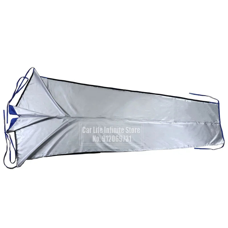 Housse de voile et de bôme pour voilier, bleue 210D, anti-UV, anti-poussière, 5 longueurs