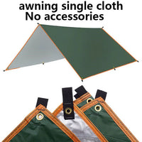 Bâche de camping auvent imperméable Oxford 210D, avec ou sans poteaux, 3x3 à 3x5 m