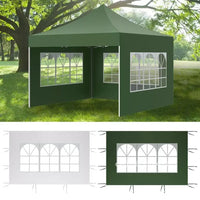 Bâche latérale pour tonnelle 3x2 m en Oxford imperméable, avec ou sans fenêtres, 4 coloris