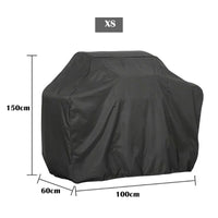 Housse barbecue grande taille noire imperméable anti-UV, 8 dimensions