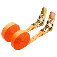 Sangle d'arrimage à cliquet en polyester 25 mm avec boucle métallique, 3 m ou 6 m