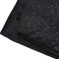Housse de barbecue imperméable à revêtement PVC, anti-UV, 8 tailles, noir