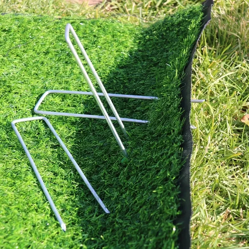 Agrafes galvanisées en U pour toile anti-mauvaises herbes, 10 ou 15 cm, 50 ou 100 pièces