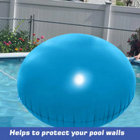 Coussin d'hivernage piscine hors sol gonflable bleu en PVC, 1,2 x 1,2 m