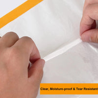 Film de masquage pour peinture avec bande de masquage, rouleau de 18 m, 55 ou 110 cm