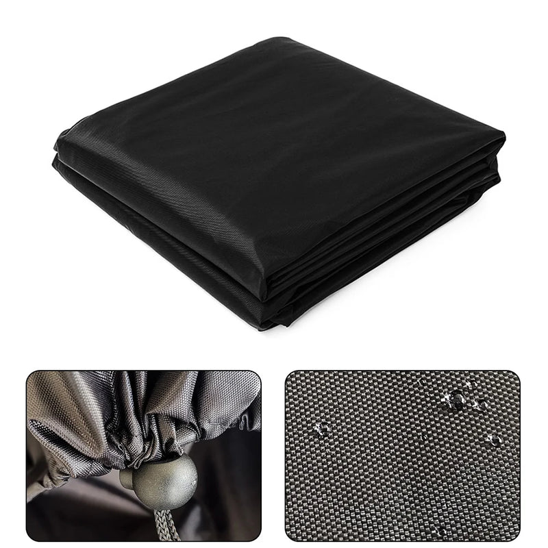 Housse de tente de toit imperméable en Oxford 210D noir, 140 x 120 x 40 cm, cordon de serrage