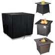 Housse de brasero carrée imperméable en Oxford 210D, 10 dimensions, noire ou argent