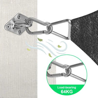 Kit de fixation voile d'ombrage M6 en acier inoxydable 304, 40, 44 ou 80 pièces