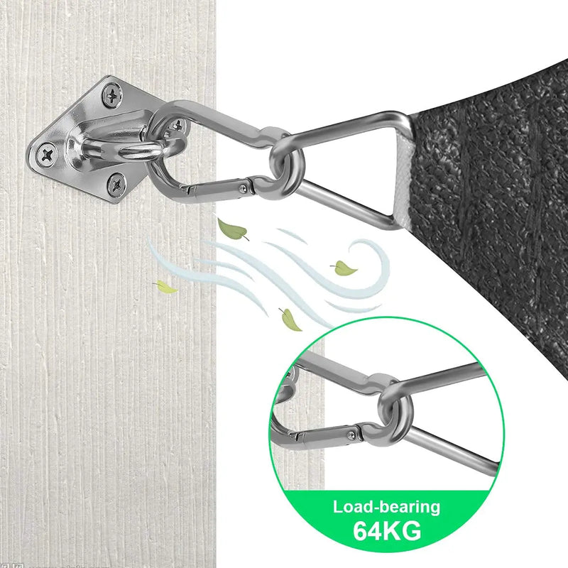 Kit de fixation voile d'ombrage M6 en acier inoxydable 304, 40, 44 ou 80 pièces