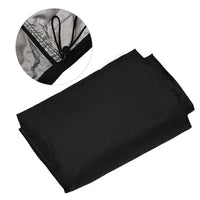 Housse de barbecue imperméable à revêtement PVC, anti-UV, 8 tailles, noir