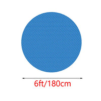 Bâche à bulles piscine rectangulaire ou ronde bleue, isolation thermique, 7 dimensions