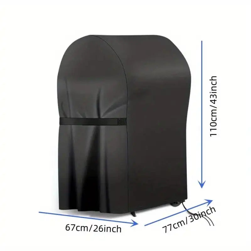 Housse de barbecue vertical et fumoir imperméable anti-UV avec sangle à boucle réglable
