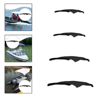 Toile de remplacement pour bimini de bateau 3 arceaux, noire, Oxford PVC, 4 tailles