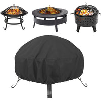 Housse brasero ronde en polyester imperméable, 5 tailles de 58 à 127 cm