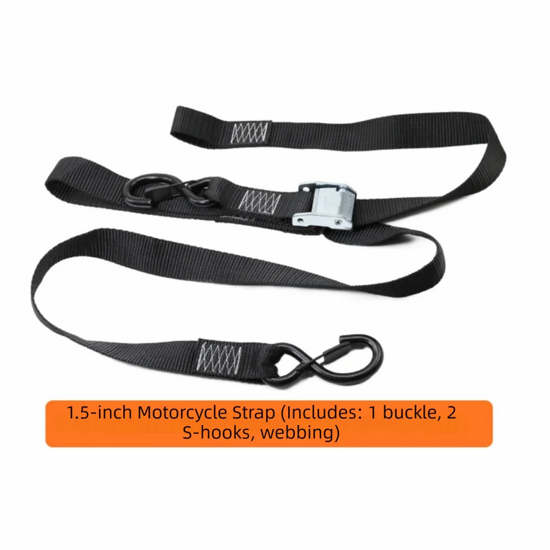 Sangle d'arrimage à boucle et crochets en S, 1,8 m x 38 mm, noir, rouge ou vert