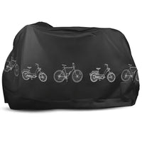 Housse de vélo imperméable et anti-poussière, intérieur et extérieur, grise ou noire