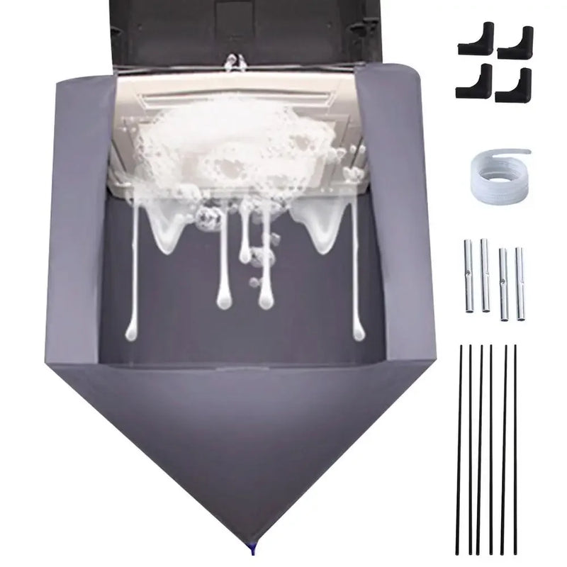 Bâche de nettoyage climatiseur cassette de plafond, kit complet avec tuyau d'eau de 3 m