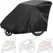 Housse de remorque de vélo imperméable en Oxford 420D noire, 140 x 84 x 100 cm
