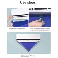 Bâche de nettoyage climatiseur mural étanche en PVC, 100 x 56 cm, avec ou sans tuyau
