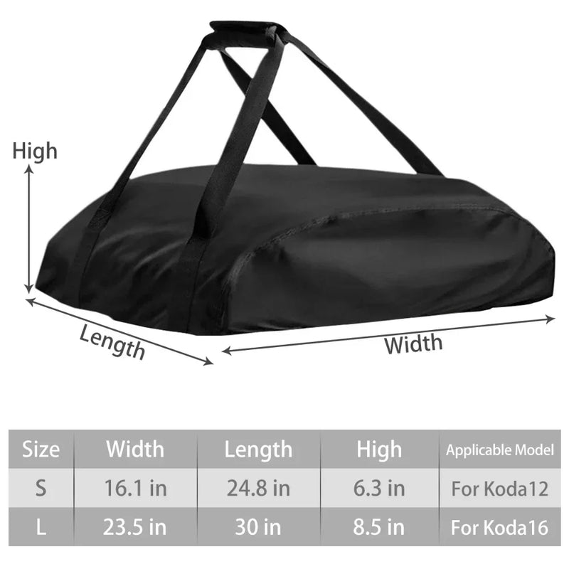 Housse four à pizza pour Ooni Koda 12 et Koda 16, Oxford 420D imperméable, 2 tailles