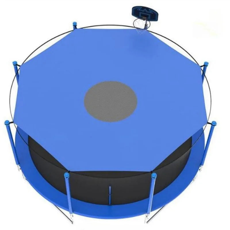 Toit pare-soleil de trampoline anti-UV imperméable, 1,83 à 4,88 m, pour 6, 8 ou 12 poteaux
