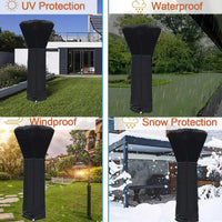 Housse de chauffage de terrasse imperméable et anti-UV, Oxford 210D, 221 à 240 cm