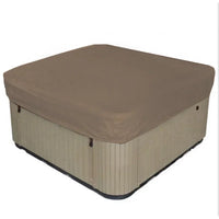 Housse spa carré imperméable anti-UV à cordon de serrage, 4 coloris, de 207 à 231 cm