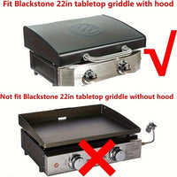 Housse plancha pour Blackstone 22 pouces avec couvercle, noire, 57 x 48 x 23 cm
