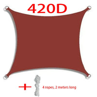 Voile d'ombrage rectangulaire imperméable anti-UV pour terrasse et jardin, 10 tailles, 11 coloris