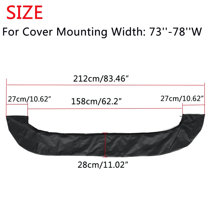 Housse de rangement pour bimini 4 arceaux en polyester 600D, hydrofuge, anti-UV, noire ou bleue