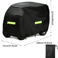 Housse de protection pour scooter de mobilité, Oxford 210D imperméable, 4 tailles