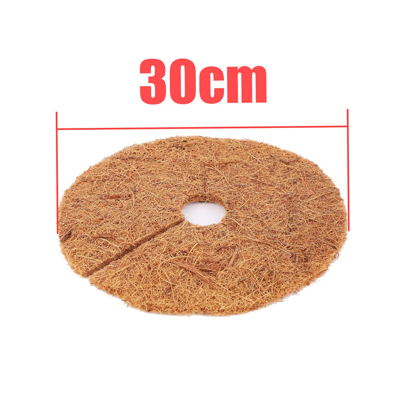 Disque de paillage en fibre de coco pour pot et arbre, de 25 à 40 cm