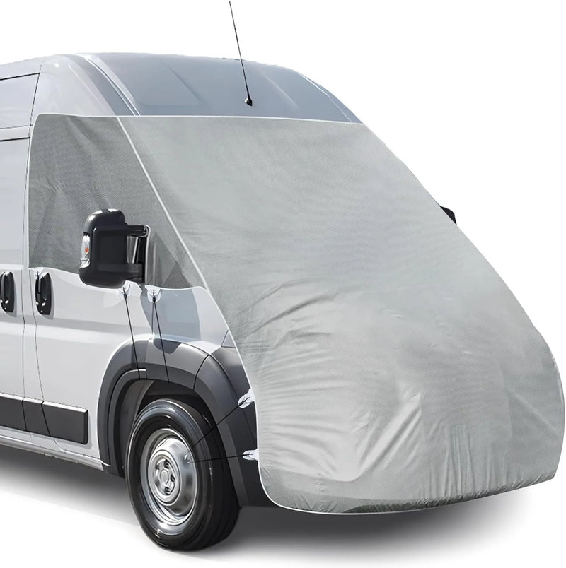 Couverture intégrale de pare-brise et de capot moteur pour fourgon aménagé Fiat Ducato X250, Ram Promaster
